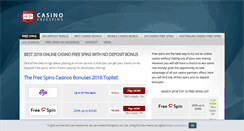 Desktop Screenshot of newcasinofreespins.com