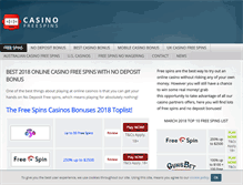 Tablet Screenshot of newcasinofreespins.com